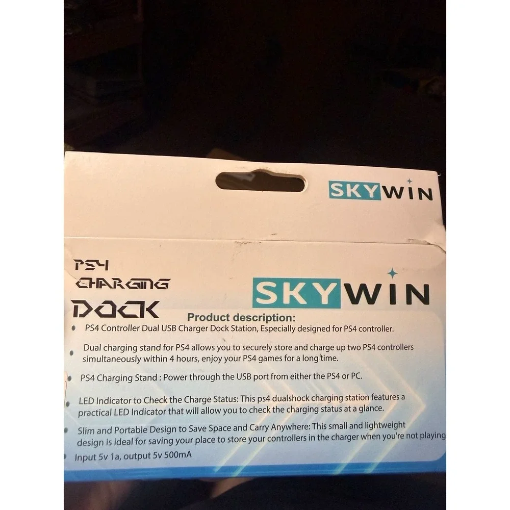 Skywin PS4 Controller Dual Charging Dock Station for Playstation 4 Wireless Cont
